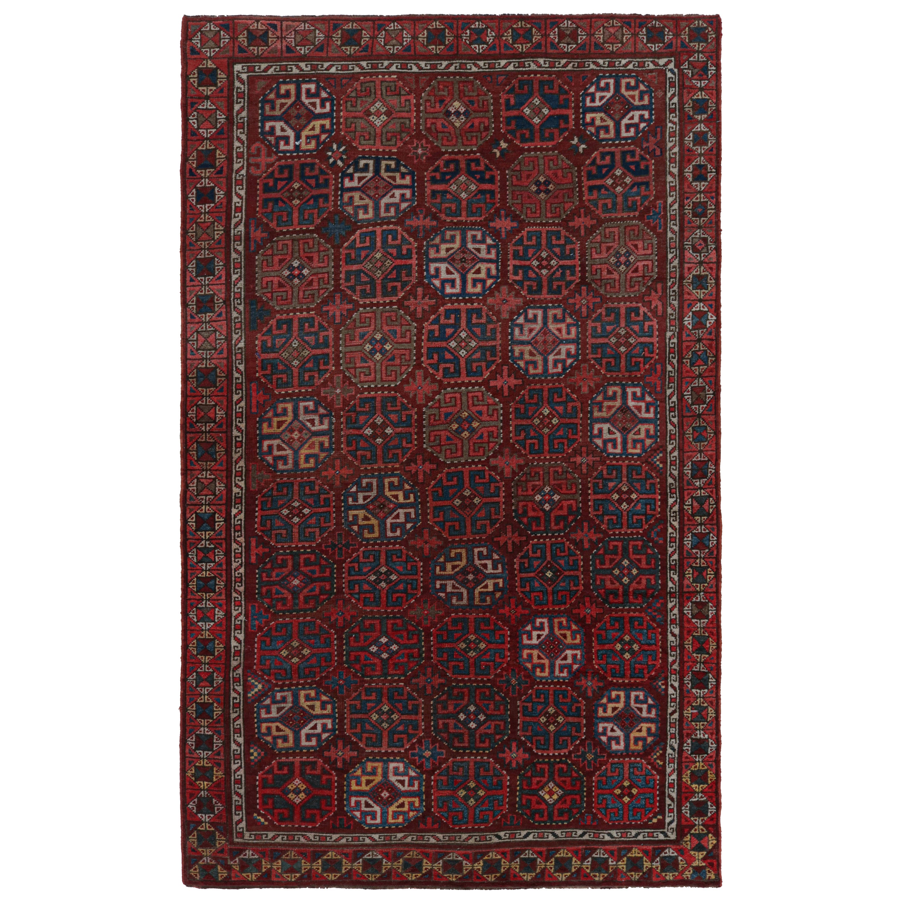 Türkischer Vintage-Teppich mit geometrischen Mustern, von Rug & Kilim