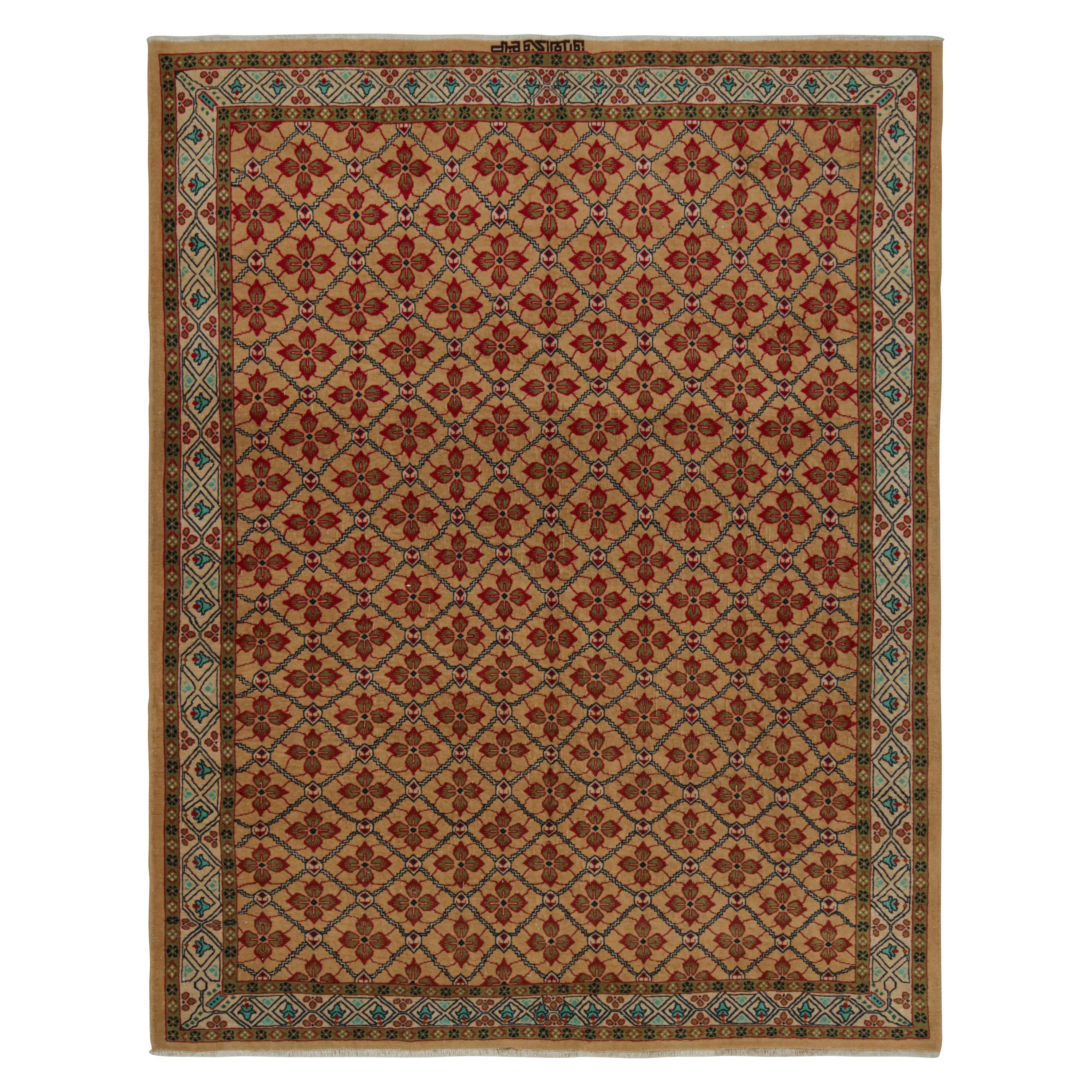 Türkischer Vintage-Teppich mit geometrischen Mustern, von Rug & Kilim