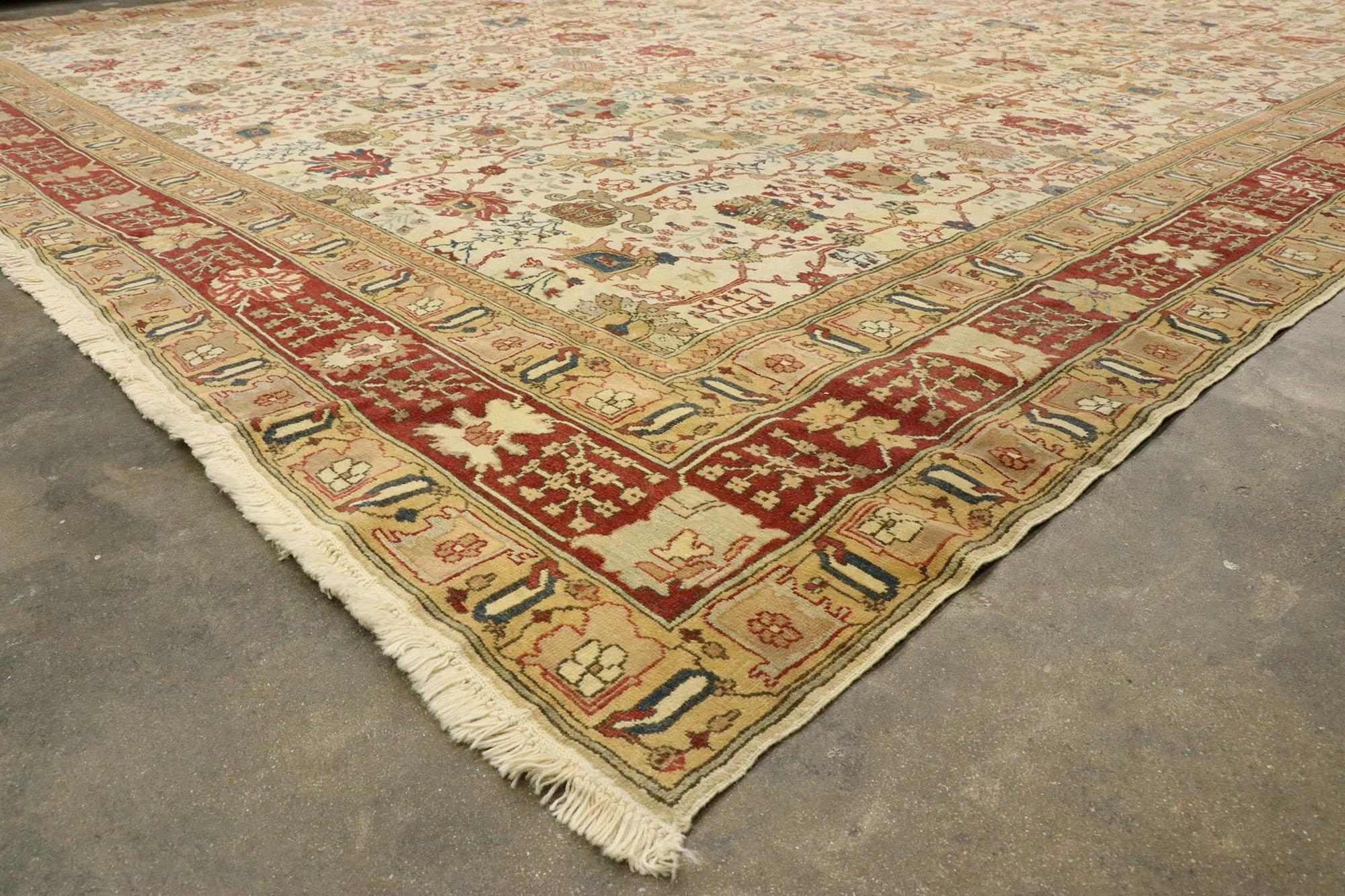 20th Century Vintage Turkish Rug with Arts & Crafts Style Inspired by William Morris