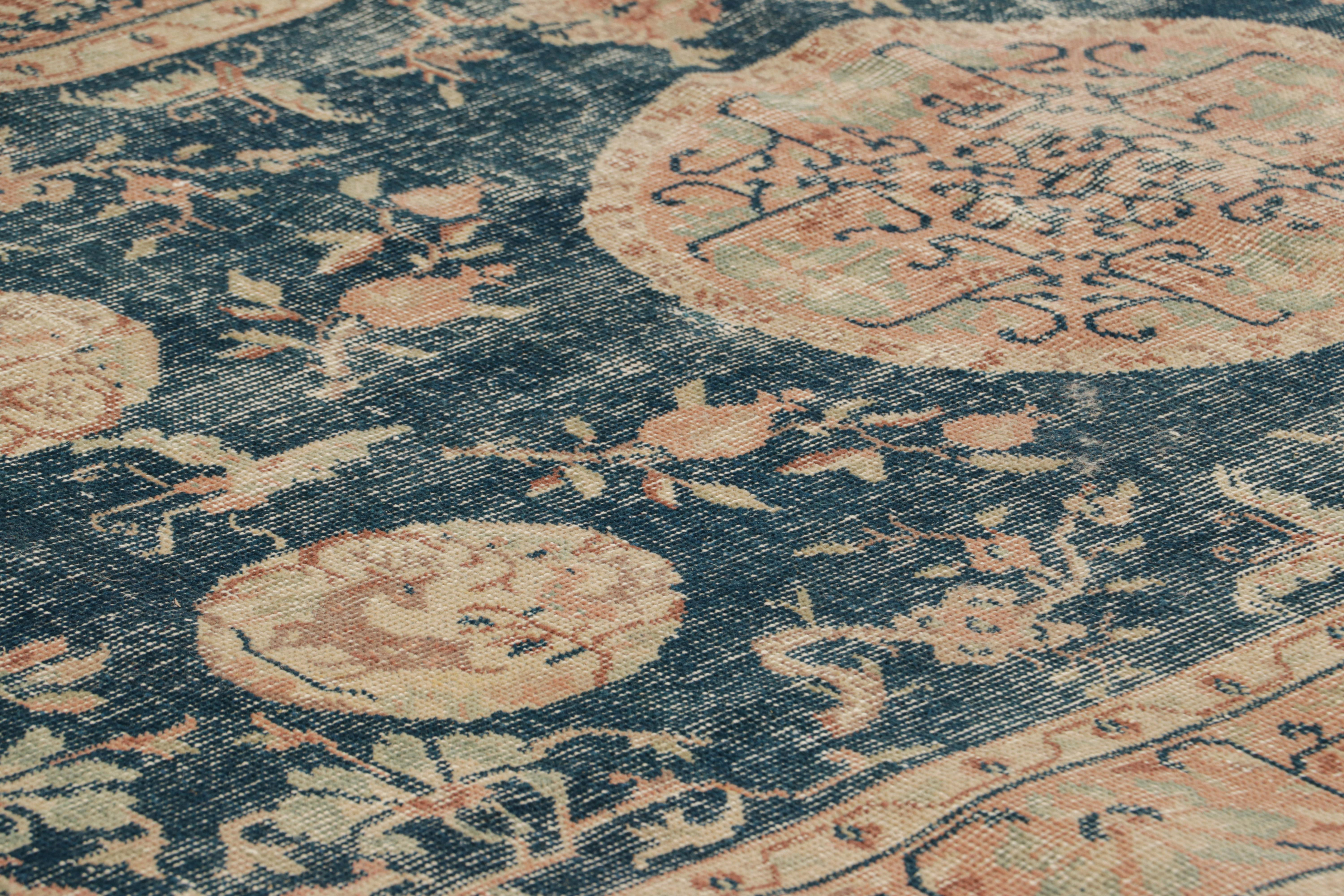 Hand-Knotted Vintage Turkish Rug with Florals and Pictorial Medallions, from Rug & Kilim For Sale