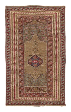 Vintage Turkish Rug with Intricate Medallion & Multi Border Design - Rug & Kilim
