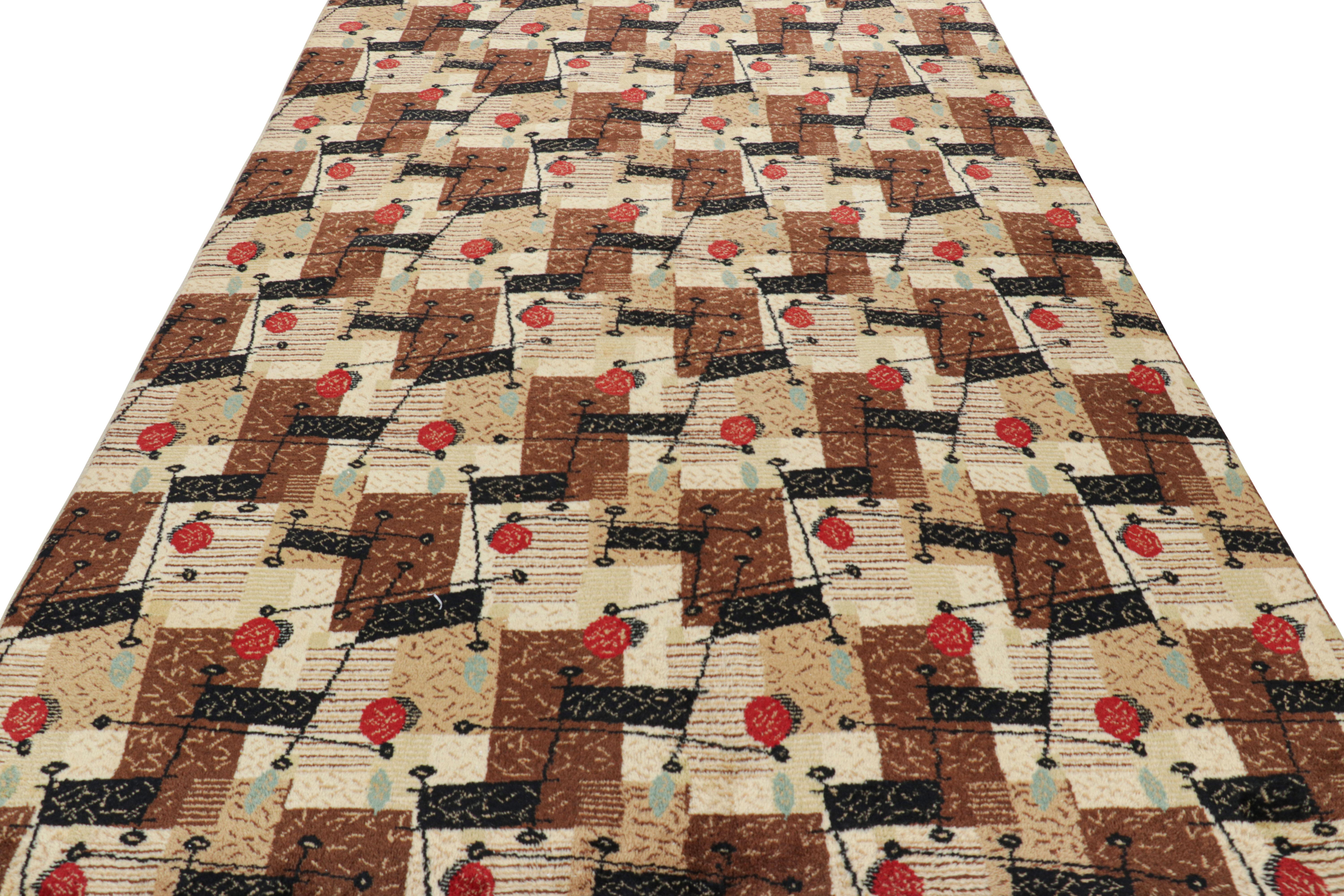 Mid-20th Century Vintage Turkish Rug with Polychromatic Geometric Patterns, from Rug & Kilim For Sale