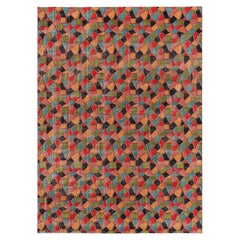 Vintage Turkish Rug with Polychromatic Geometric Patterns, from Rug & Kilim