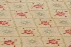 Türkischer Vintage-Teppich mit roten und blauen Blumenmustern - Rug & Kilim