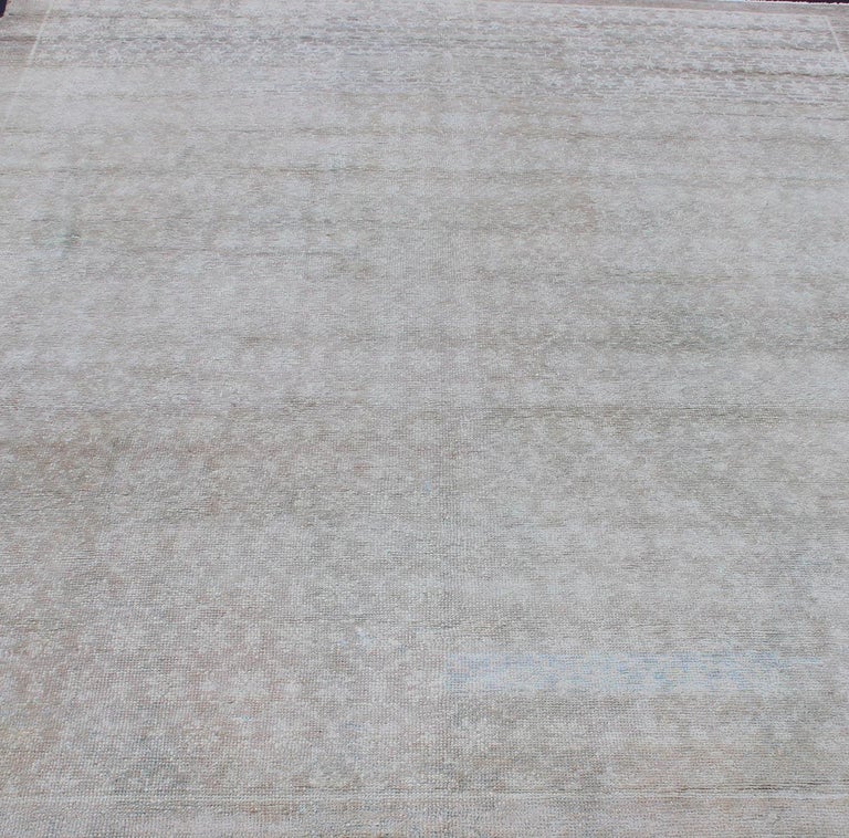 Vintage Turkish Rug with Small-Scale Repeating Pattern and Modern ...