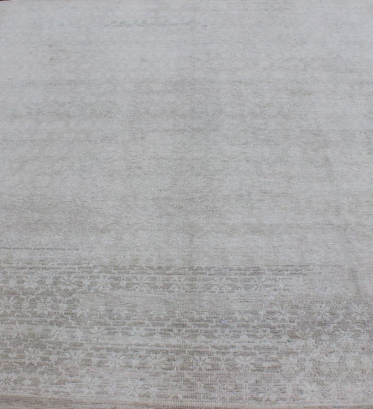 Vintage Turkish Rug with Small-Scale Repeating Pattern and Modern ...