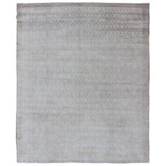Tappeto turco vintage con motivo ripetuto in scala ridotta e design moderno