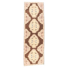Tapis de couloir turc vintage 3'0" x 9'2''