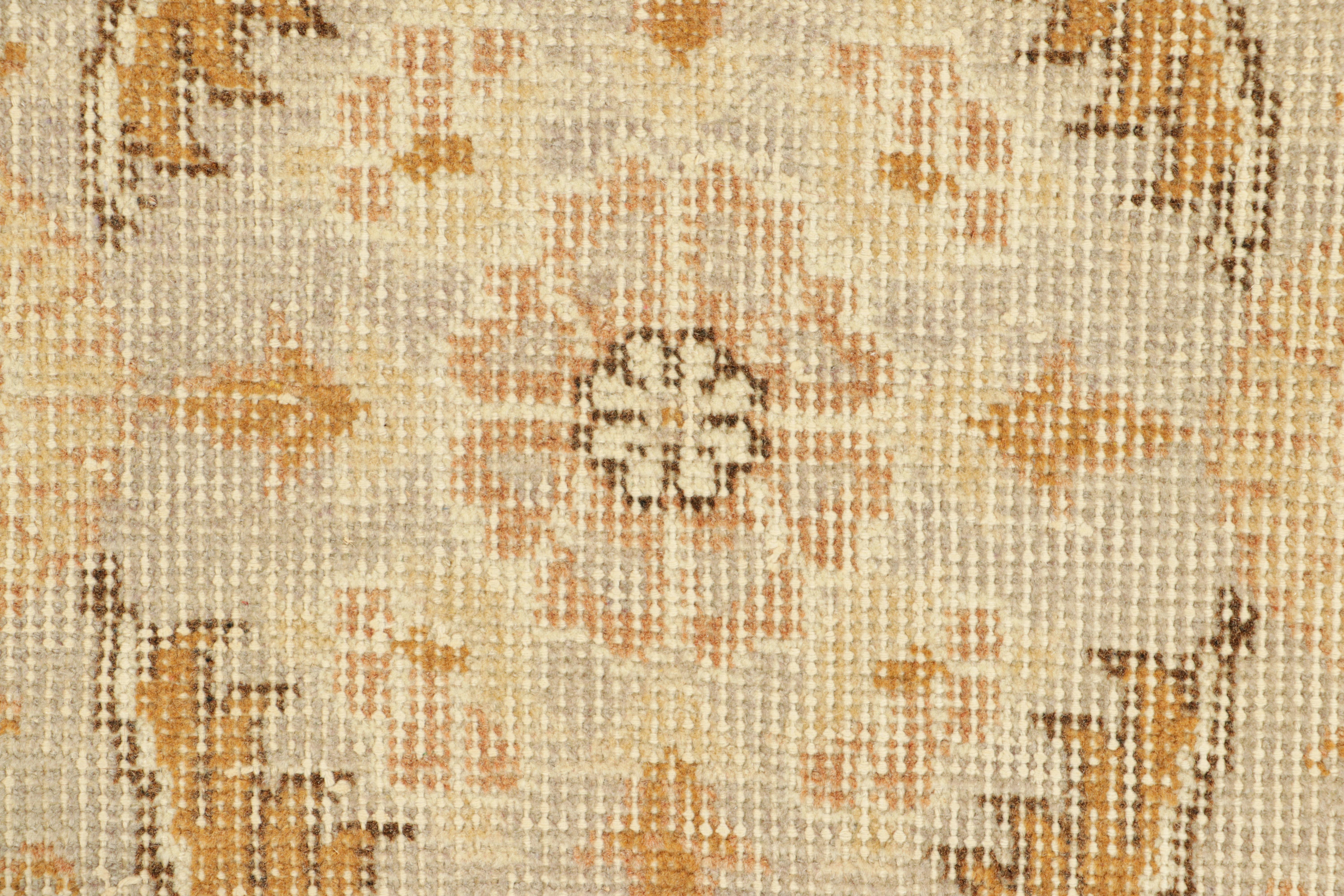 Hand-Knotted Vintage Turkish Runner in Blue, with Herati Floral Patterns, from Rug & Kilim For Sale