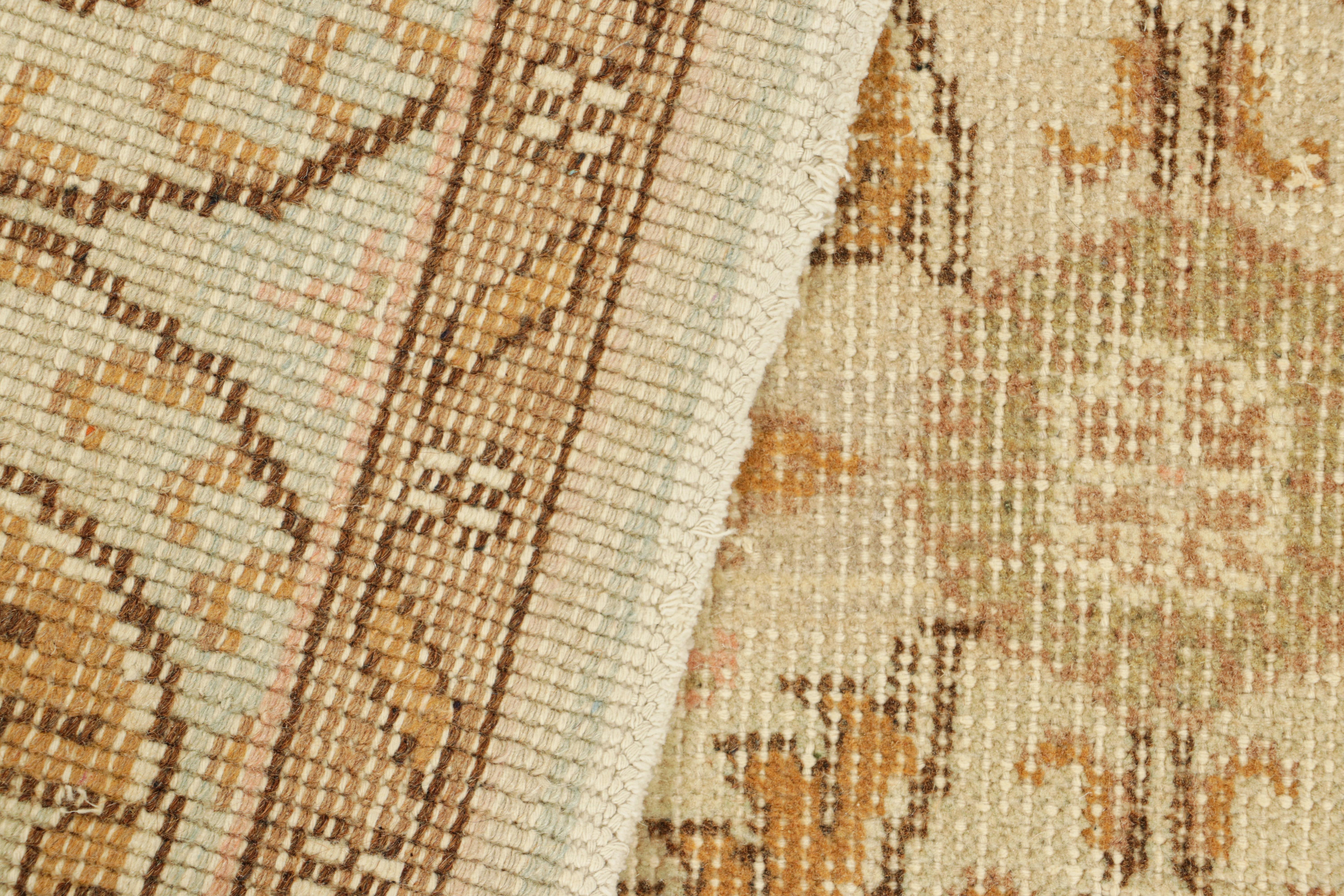 Vintage Turkish Runner in Blue, with Herati Floral Patterns, from Rug & Kilim For Sale 1