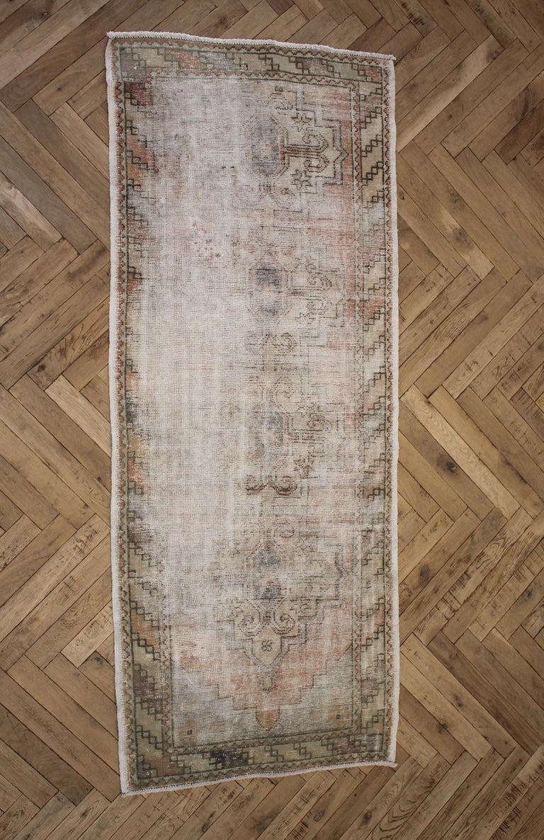 Vintage Turkish Runner Rug For Sale at 1stDibs