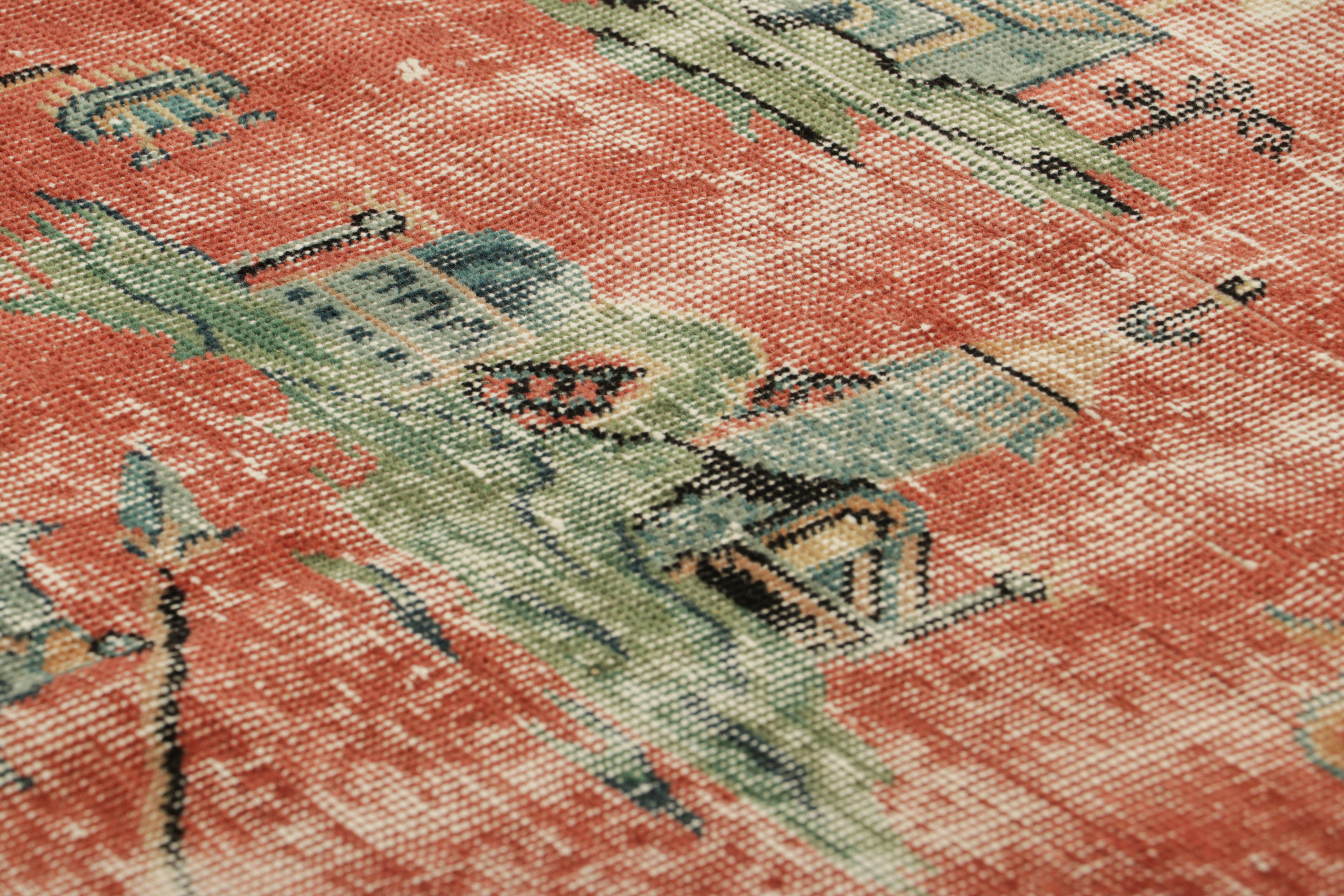 Dieser handgeknüpfte Wollteppich aus der Türkei (ca. 1950-60) ist ein seltener und aufregender neuer Teppich aus der Kollektion von Rug & Kilim mit einzigartigen türkischen Stücken aus der Mitte des Jahrhunderts. 

Über das Design:

Dies ist ein