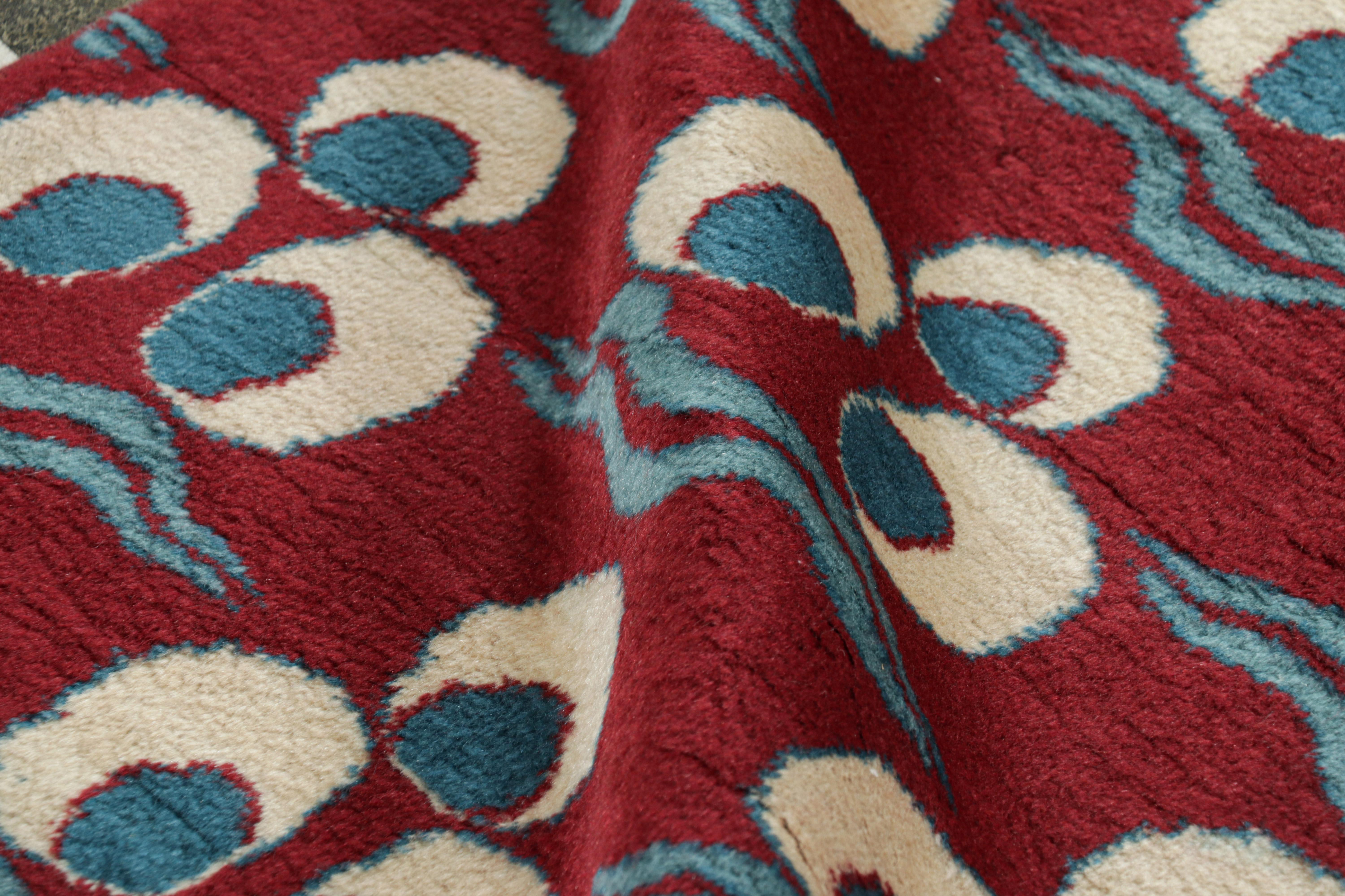 Vintage Turkish Runner Rug in Red with Chintamani Patterns, from Rug & Kilim For Sale 1