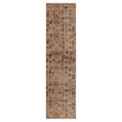 Vintage Turkish Runner Rug, Multi-Color Geometric Patchwork Pattern – Rug & Kil