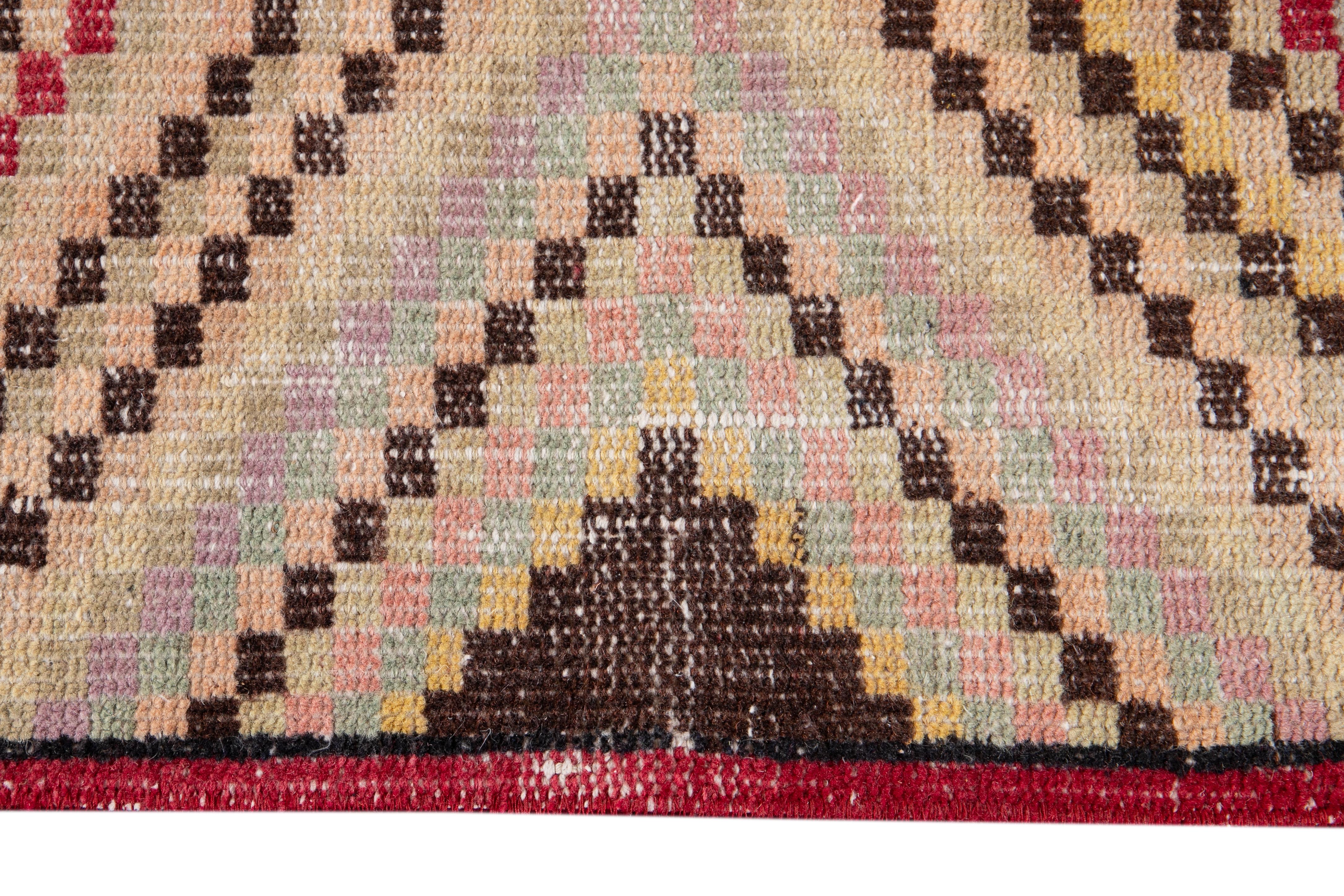 Türkischer Streuwollteppich Vintage im Angebot 2