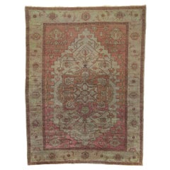 Retro Turkish Serapi Rug, Rugged Beauty Meets Timeless Design