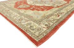 Vintage Turkish Serapi Rug with English Tudor Style