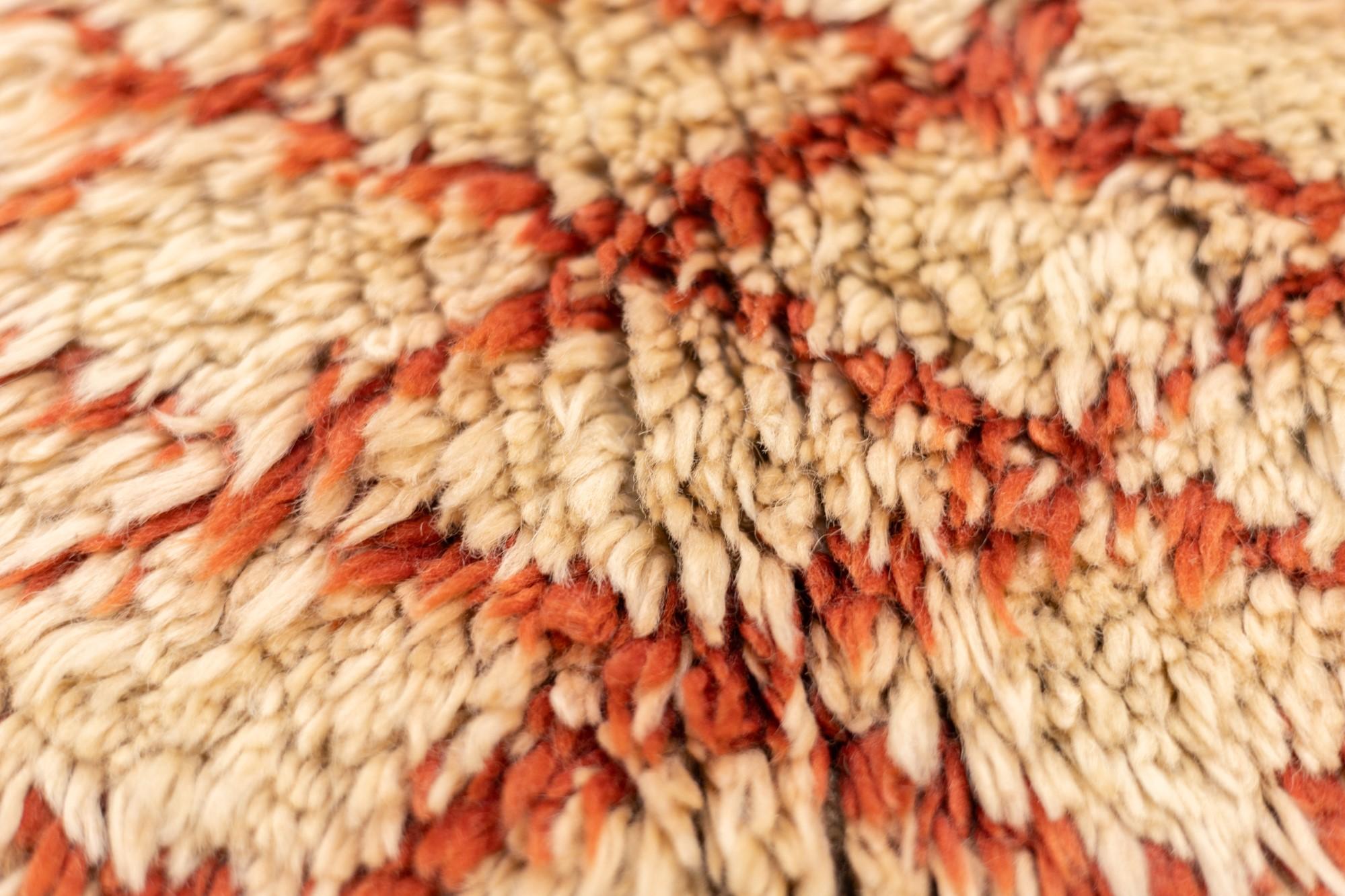 20th Century Vintage Turkish Shag Rug 4'0