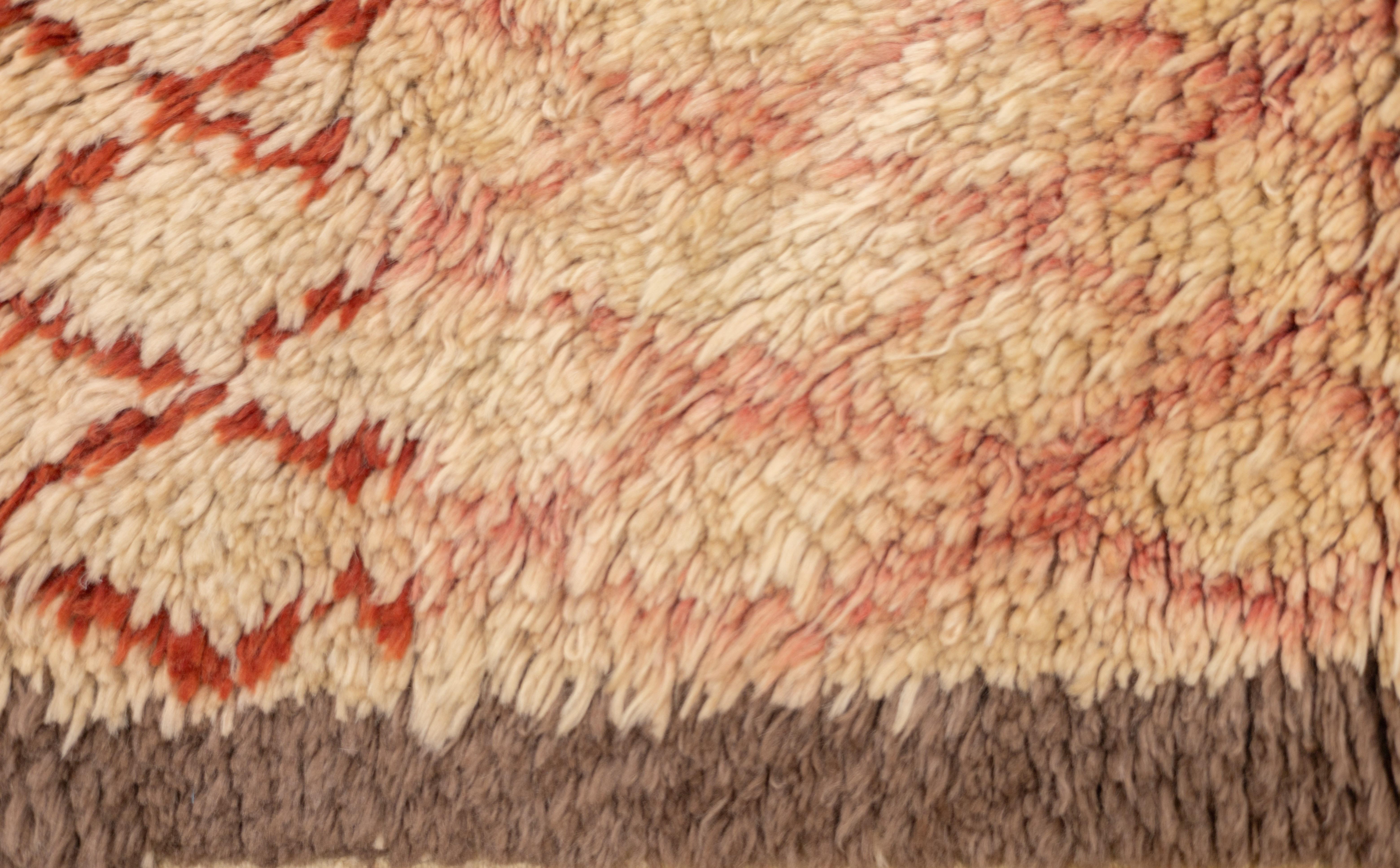 Vintage Turkish Shag Rug 4'0