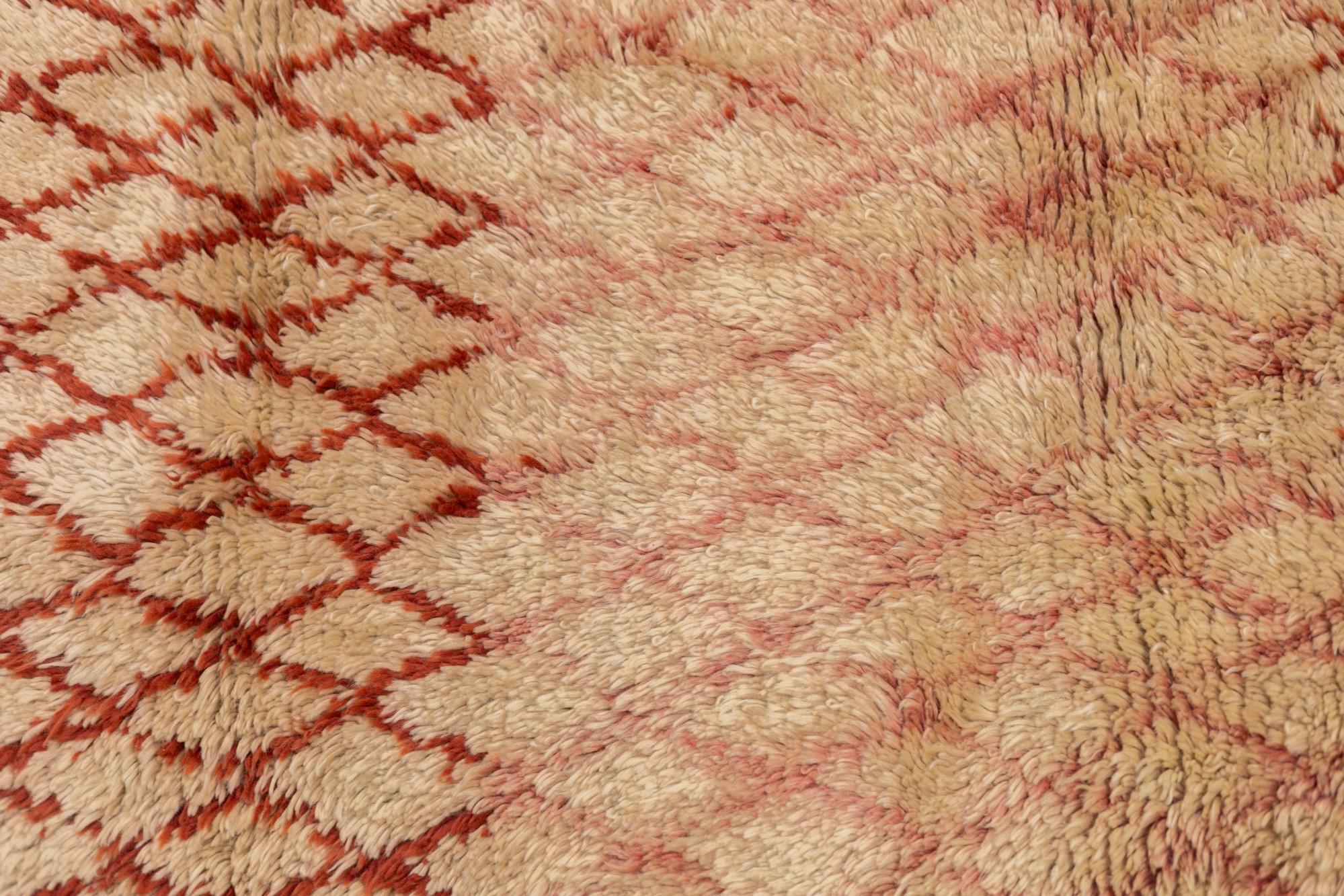 Vintage Turkish Shag Rug 4'0