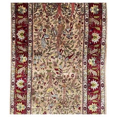 Tapis Hereke turc vintage de 1,27 m x 0,76 m