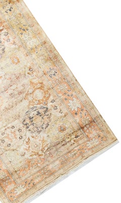 Vintage Turkish Silk Hereke Rug, circa 1920