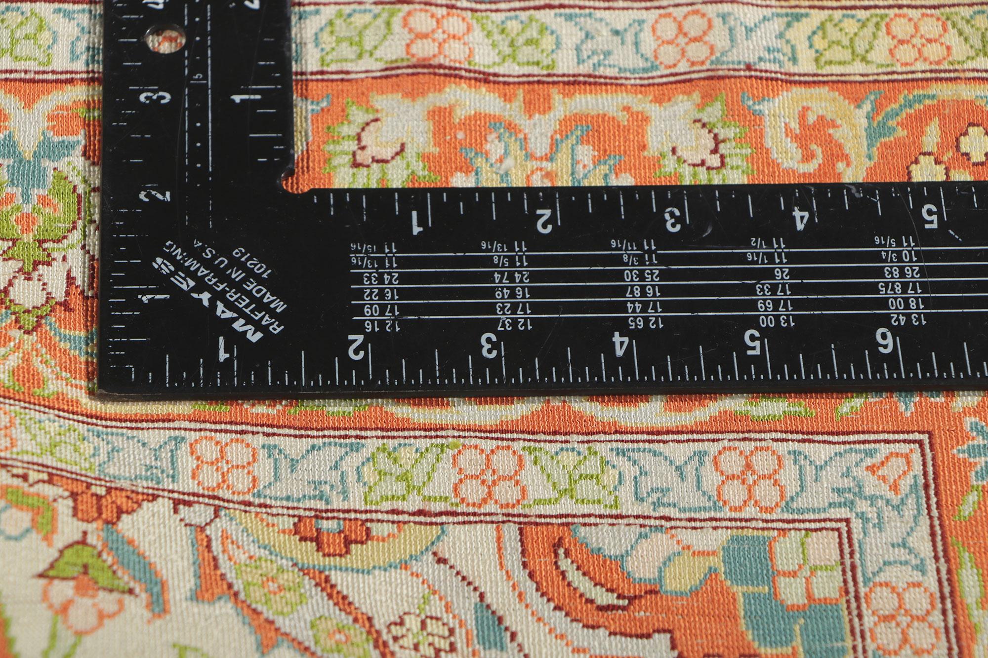 20th Century Vintage Turkish Silk Hereke Rug For Sale