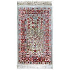 Vintage Türkische Seide Hereke Teppich