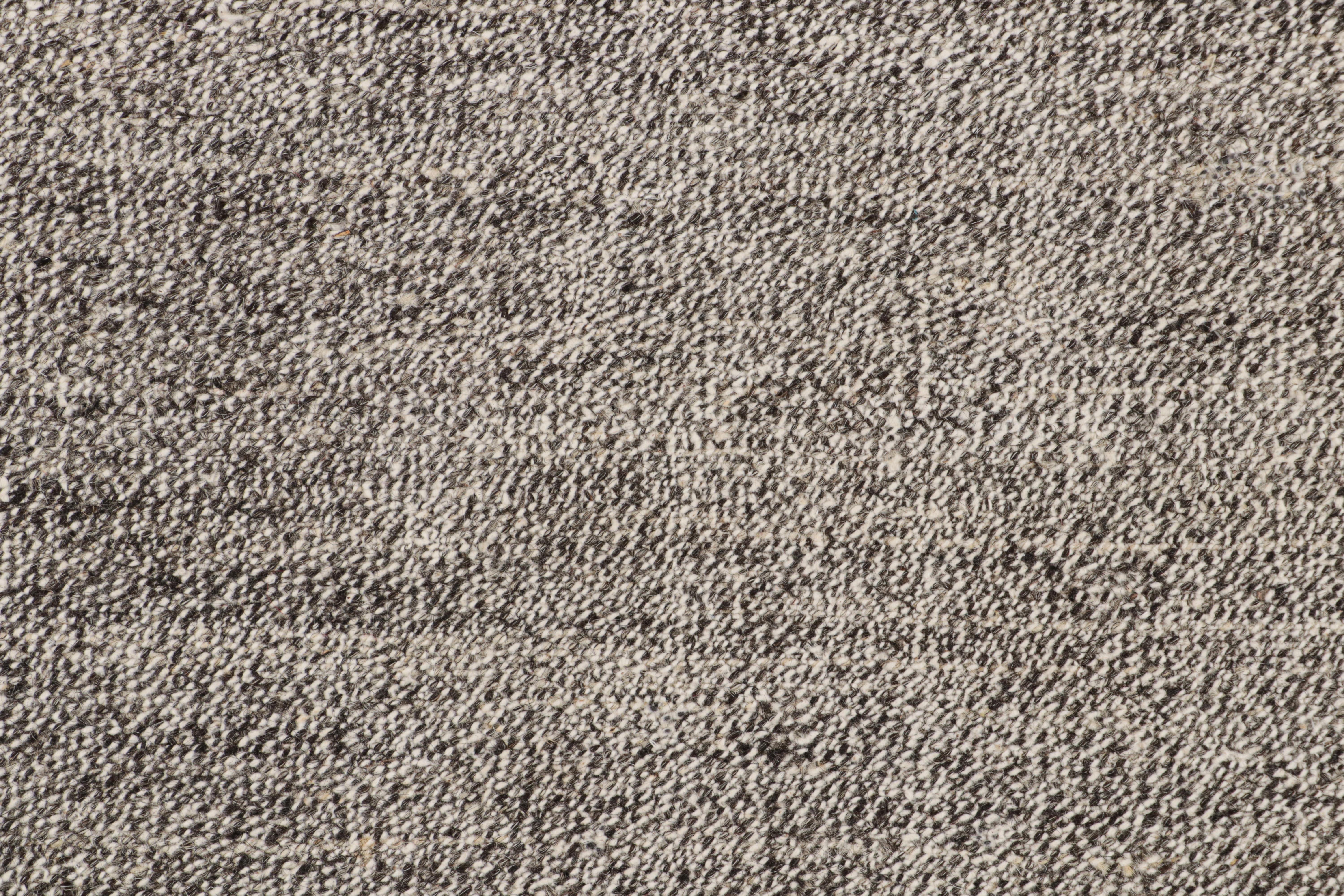 Alfombra turca vintage de lana gris plateada by Rug & Kilim Turco en venta
