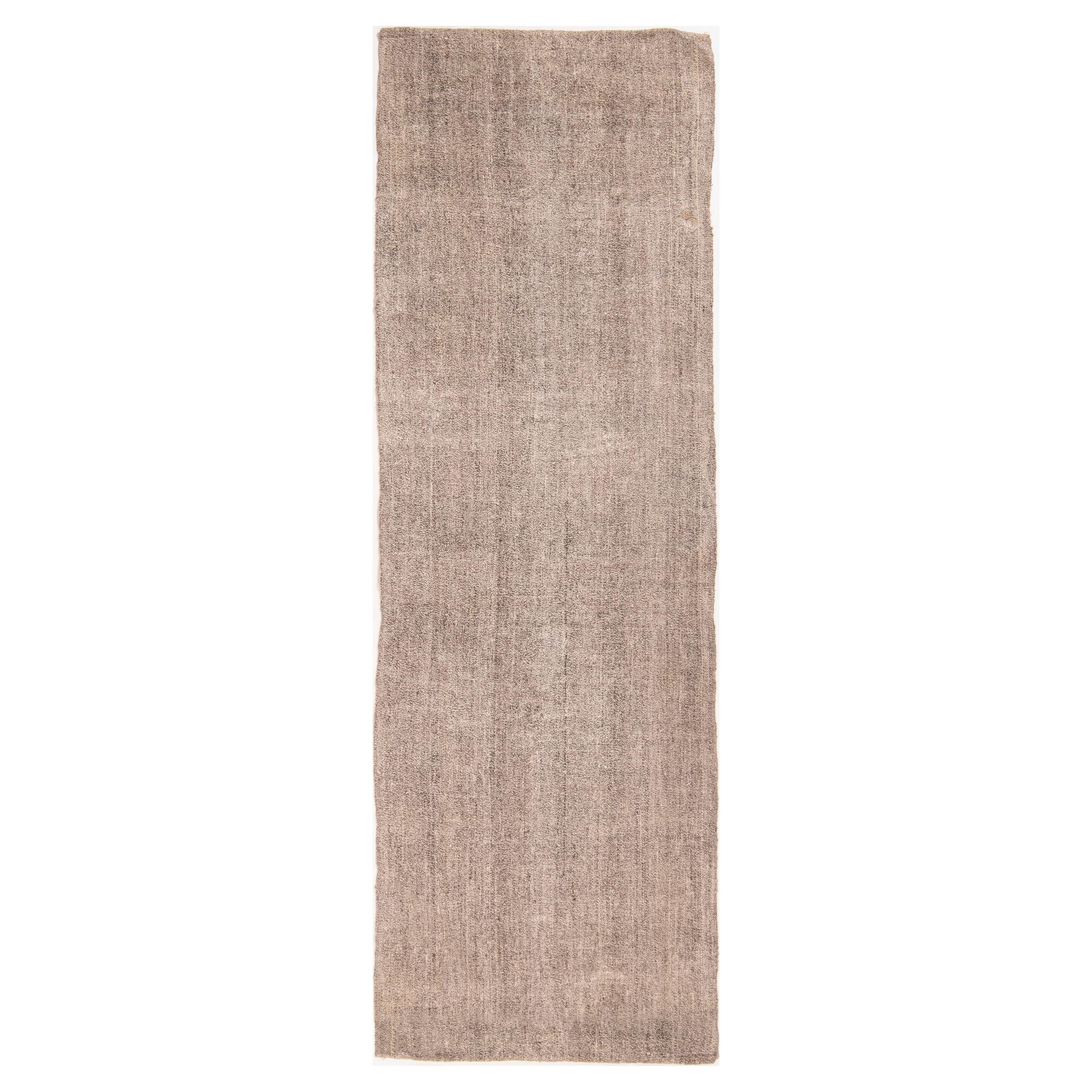 4.9x14 Ft Vintage Kilim Runner. 100 Natural Wool, Flatweave Rug, Floor