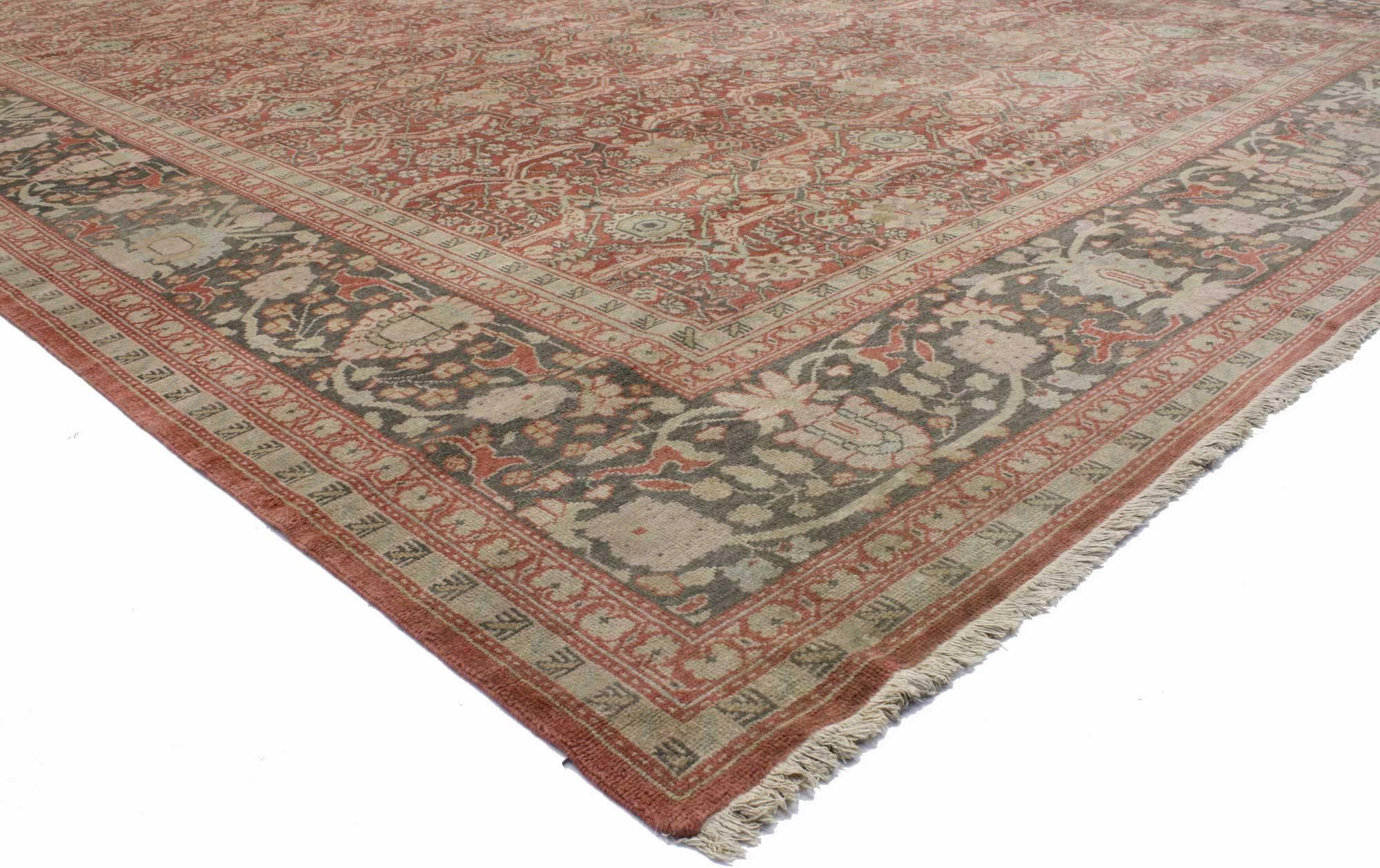 74373 Vintage Turkish Sivas Rug, 11’08 x 20’00. Nestled in the heart of central Anatolia, Turkey, the enchanting Sivas rugs emerge as masterpieces of flawless artistry and mesmerizing design. Each rug tells a tale of timeless elegance, adorned with