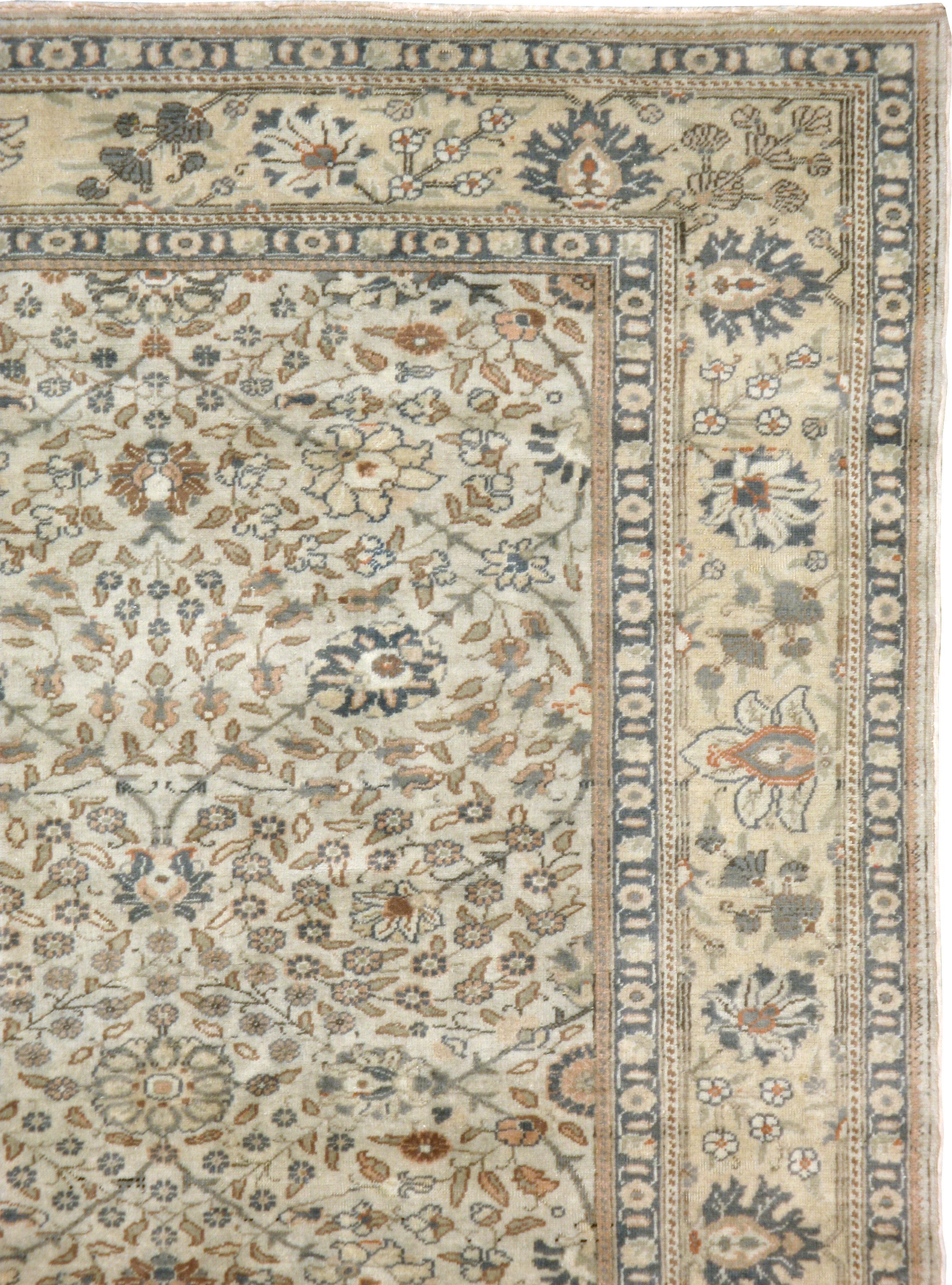 Tabriz Vintage Turkish Sivas Carpet For Sale