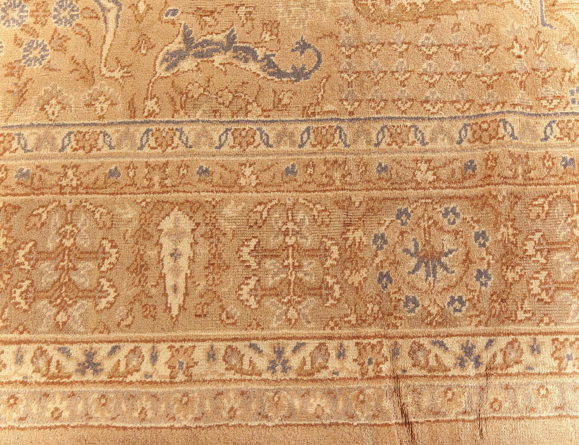 Wool Doris Leslie Blau Vintage Turkish Sivas Carpet For Sale
