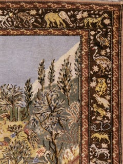 Galerie Shabab Collection Mid-20th Century Turkish Sivas Pictorial Rug