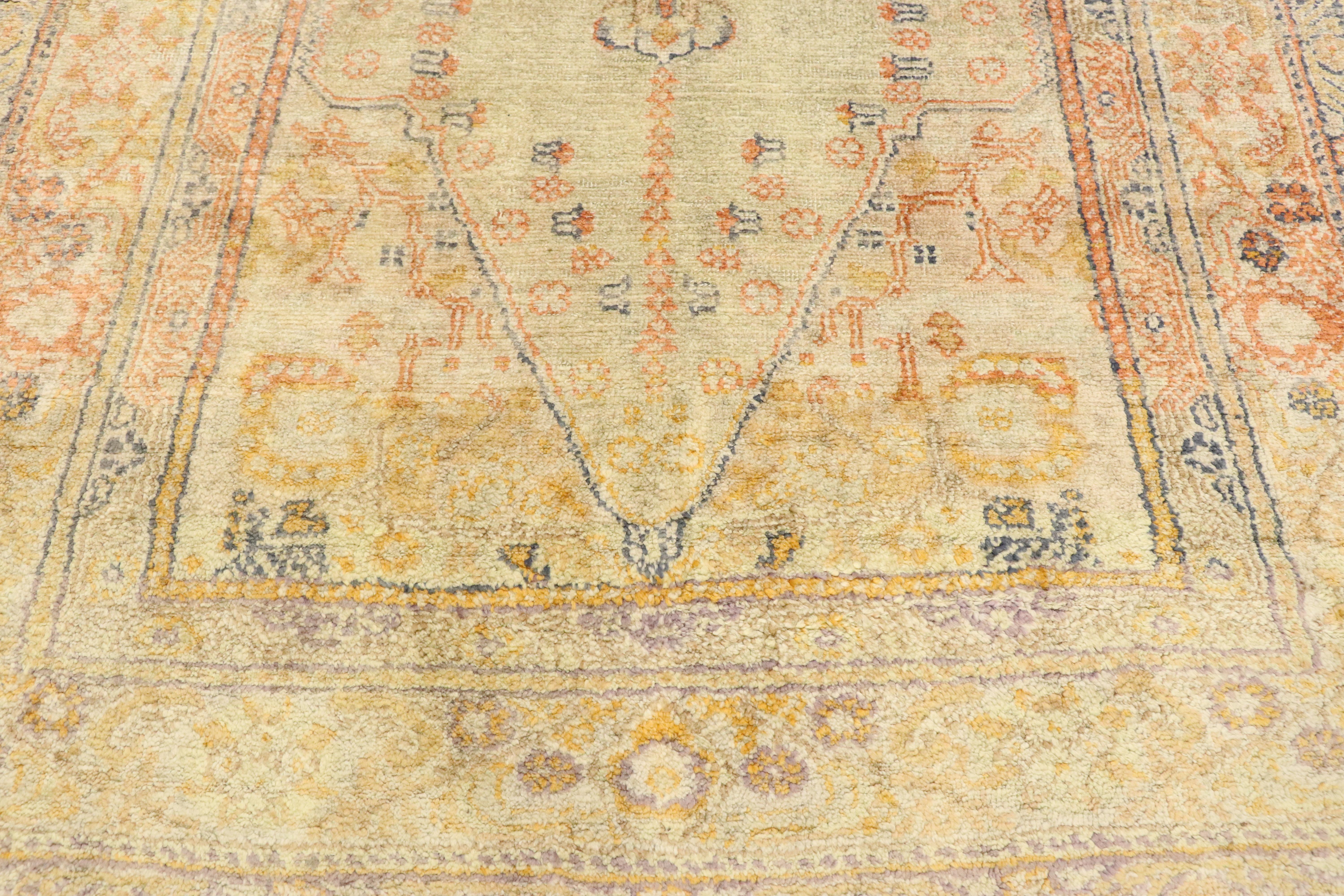 Islamic Vintage Turkish Sivas Prayer Rug with Pastel Hues For Sale