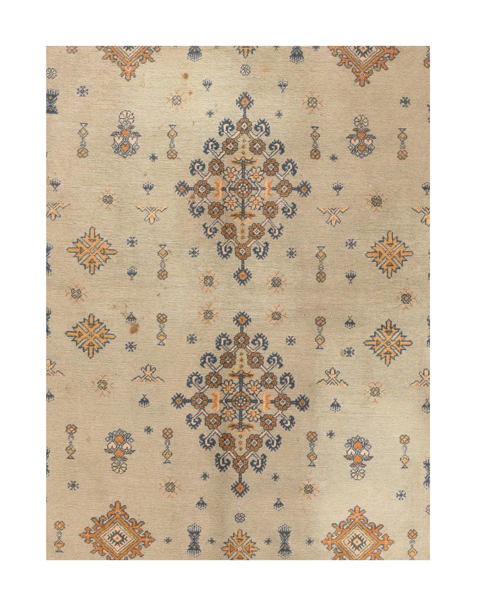 Türkischer Sivas-Teppich im Vintage-Stil 5'0'' x 7'11'' im Zustand „Gut“ im Angebot in New York, NY