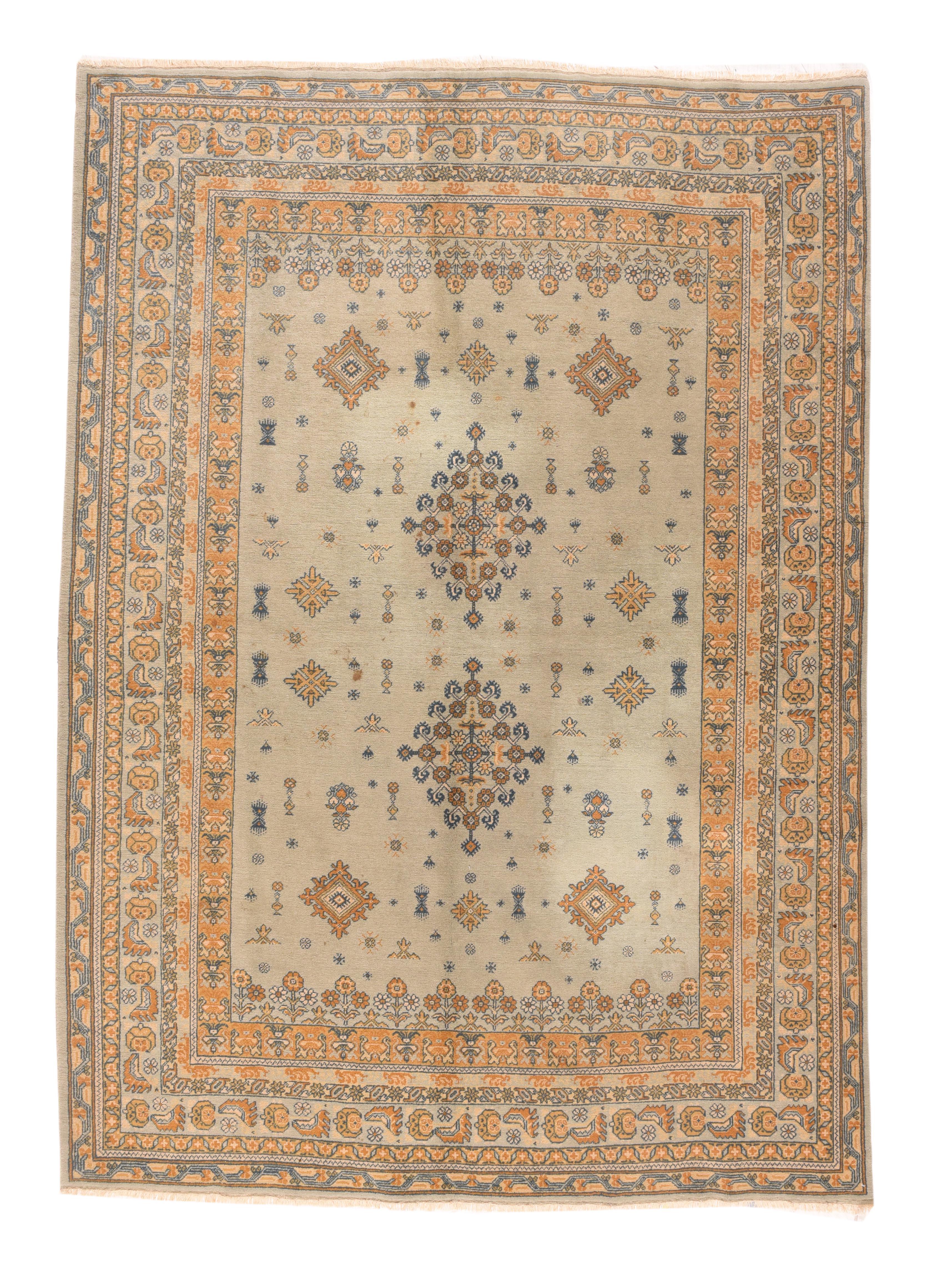 Türkischer Sivas-Teppich im Vintage-Stil 5'0'' x 7'11'' (20. Jahrhundert) im Angebot