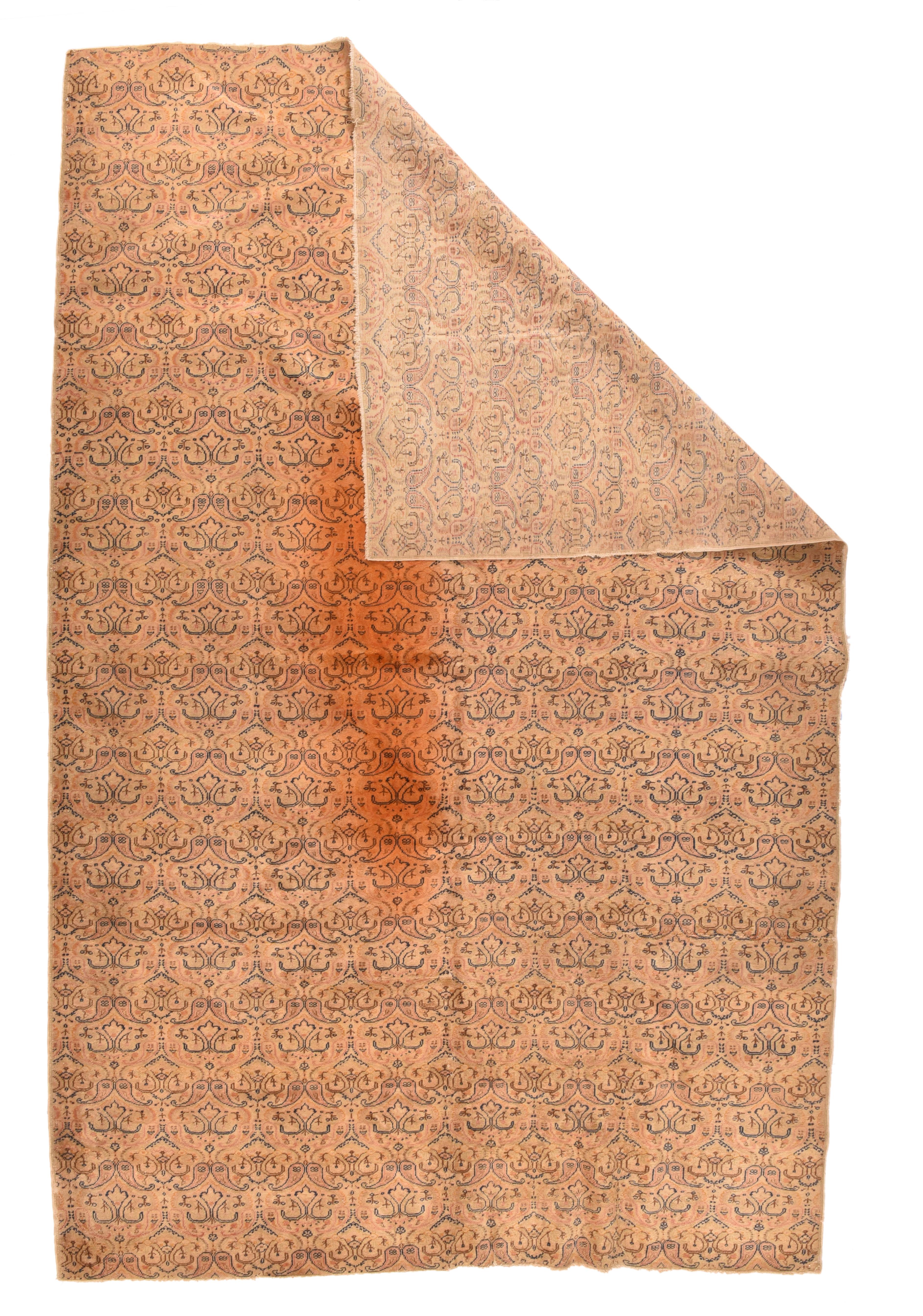 Tappeto vintage Sivas turco 6'4'' x 9'6''.  I tappeti commerciali di dimensioni pari a quelle di una stanza e i tappeti sparsi di tessitura media e disegno preciso, provenienti dai laboratori della città anatolica orientale di Sivas. La 