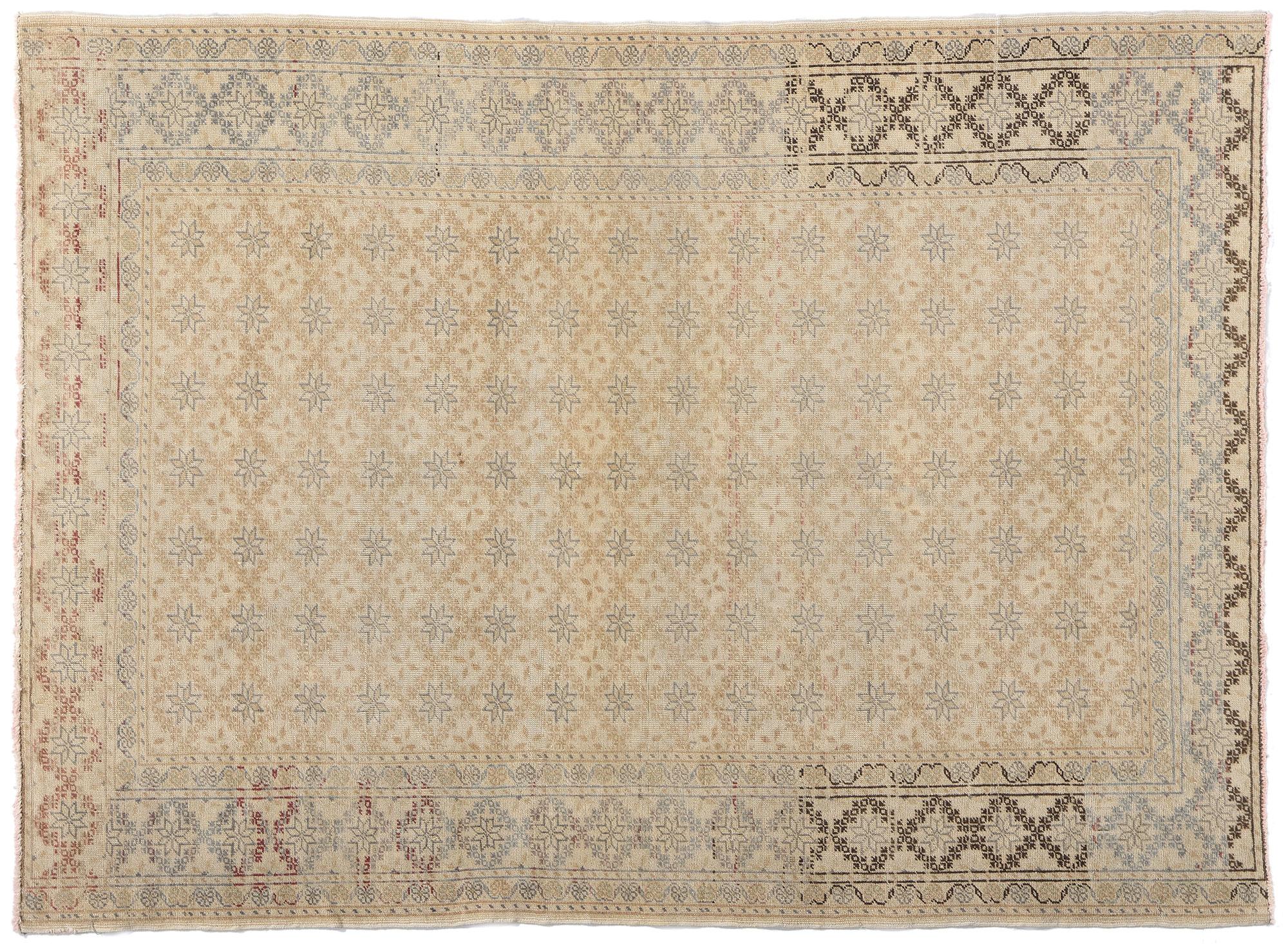 Türkischer Sivas-Teppich, Vintage im Angebot 3