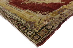 Vintage Turkish Sivas Rug with Byzantine and Gothic Revival Style
