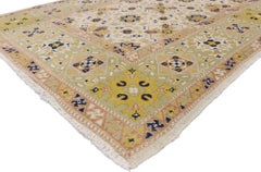 Vintage Turkish Sivas Rug with Geometric Design and Islamic Tile Art Style