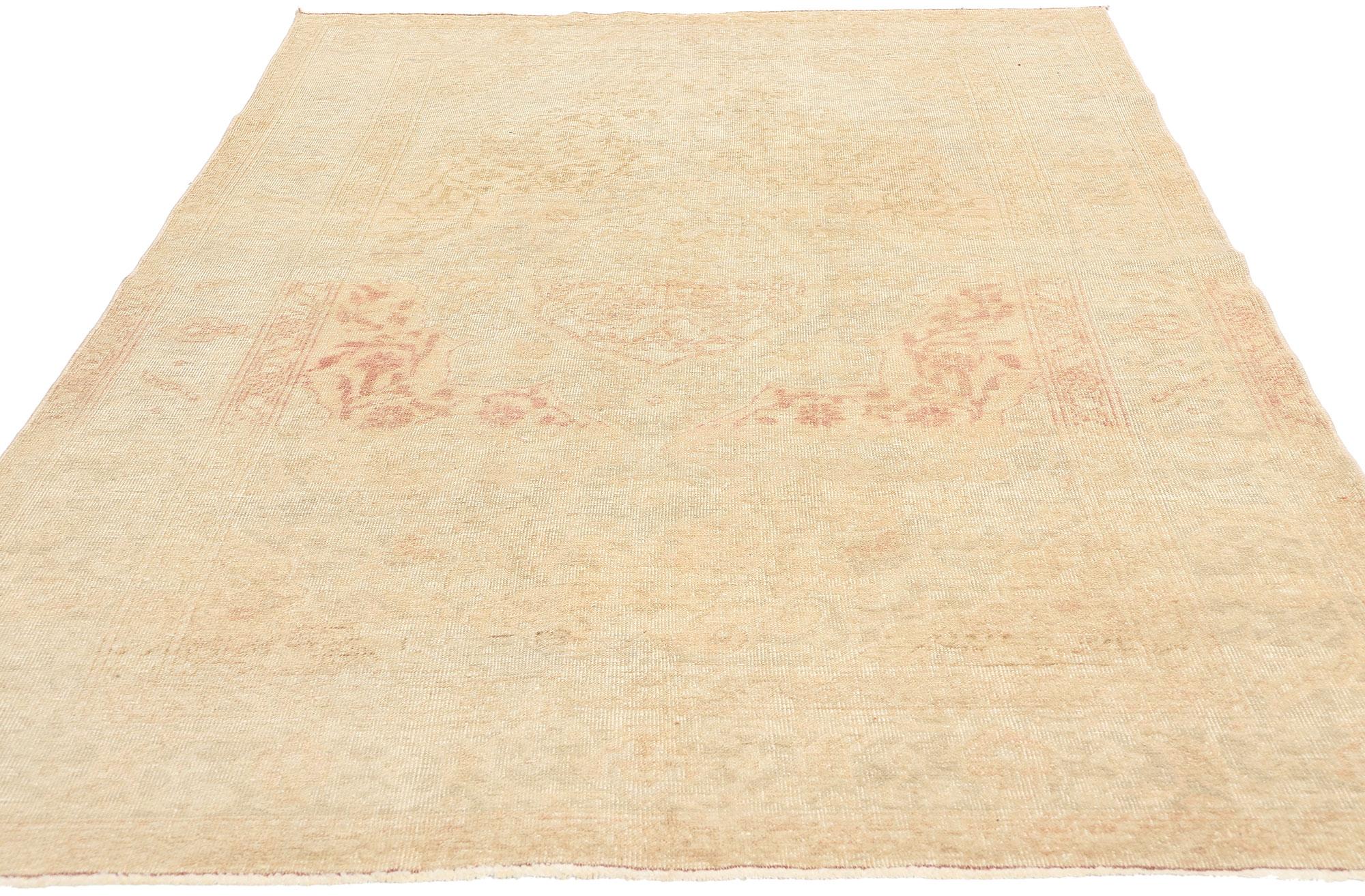 Oushak Vintage Turkish Sivas Rug For Sale