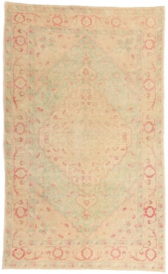 Tapis turc Sivas aux couleurs douces de la terre