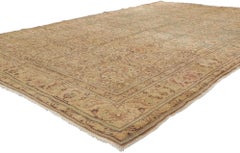 Alfombra turca sivas vintage en tonos tierra pastel cálidos