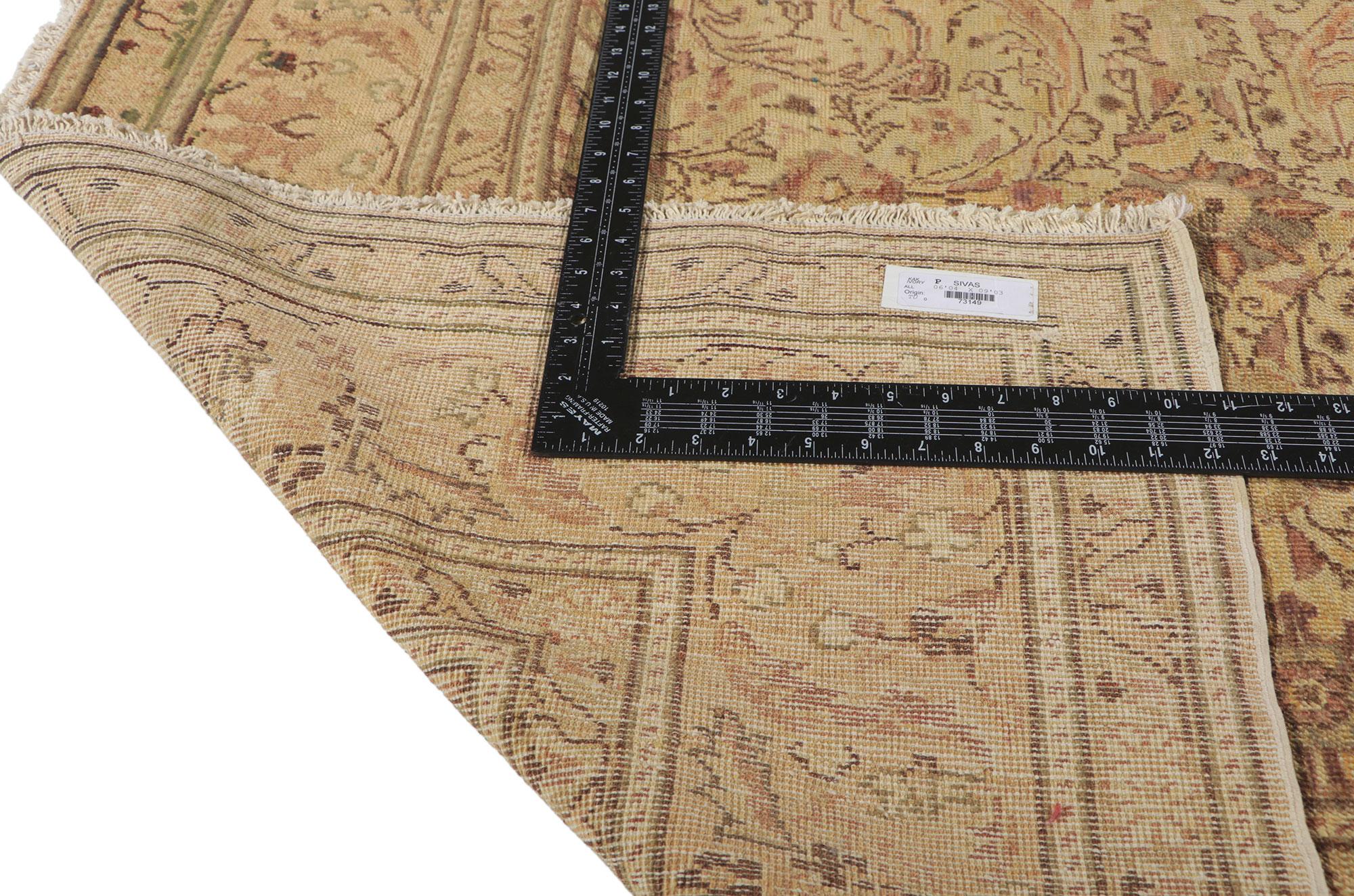 Türkischer Sivas-Teppich, Vintage  (Wolle) im Angebot