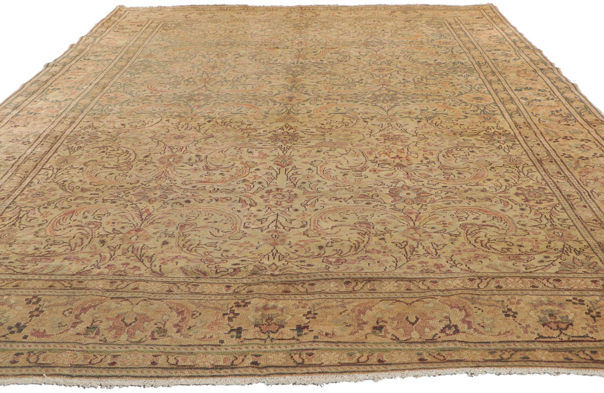 Türkischer Sivas-Teppich, Vintage  (Handgeknüpft) im Angebot
