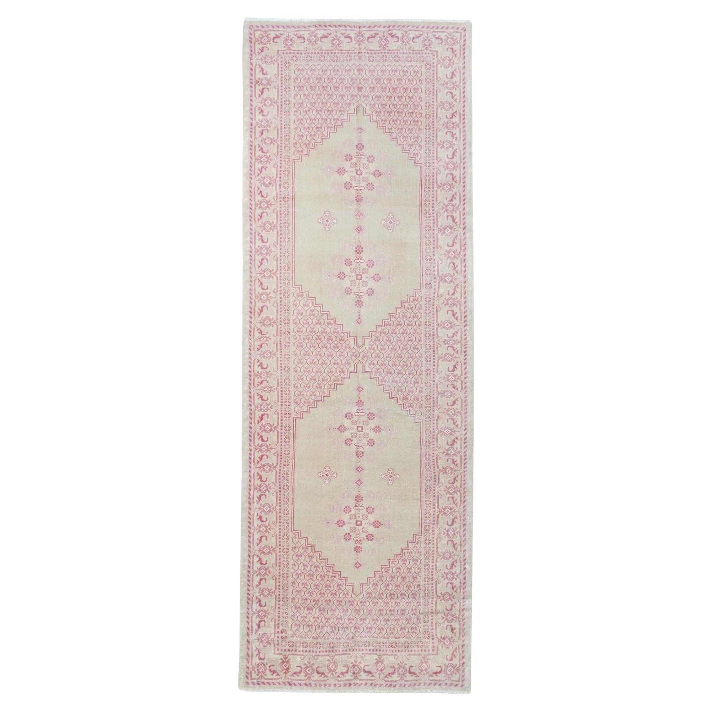 Tapis de couloir Sivas turc vintage de 3'0'' x 8'11''