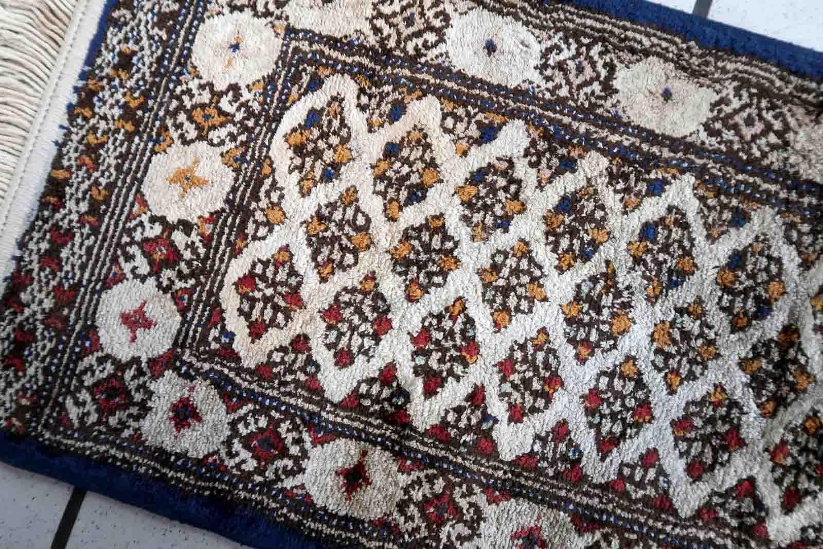 Vintage Turkish Sivas Silk Mat, 1950s, 1C1011 For Sale 2