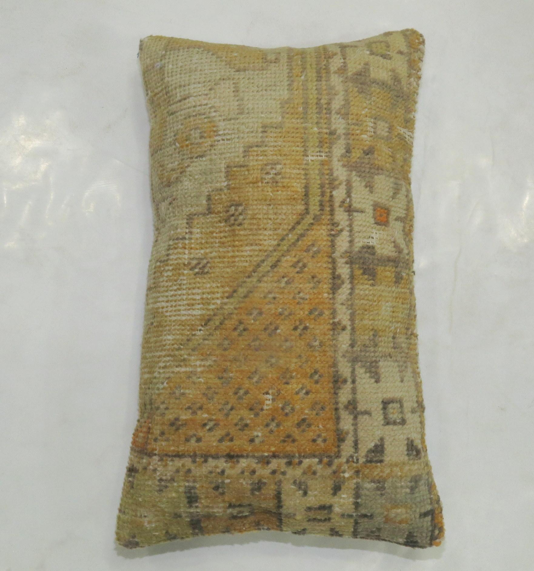 Pre-Columbian Vintage Turkish Soft Yellow Pillow For Sale