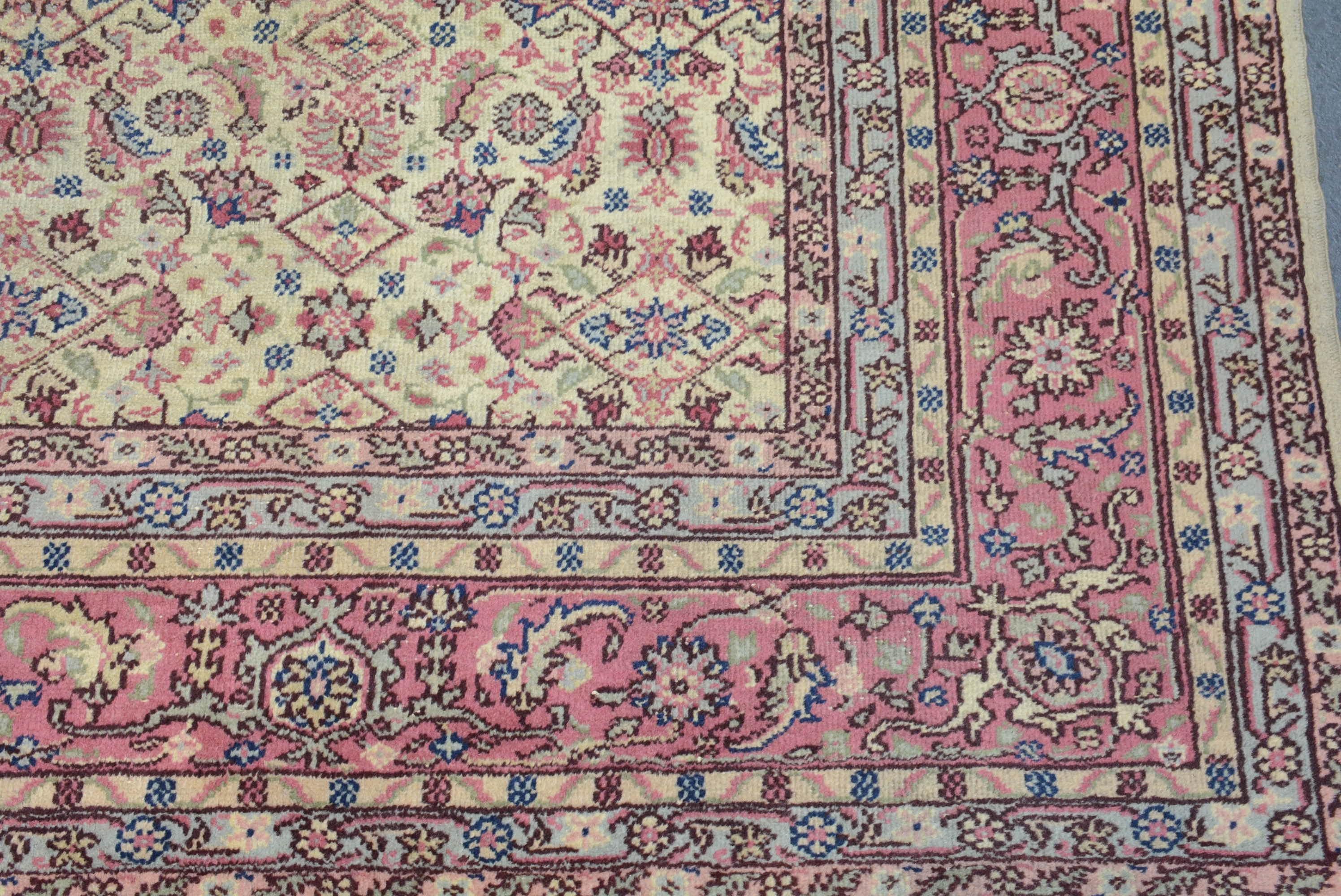 Oushak Vintage Turkish Sparta Carpet  For Sale